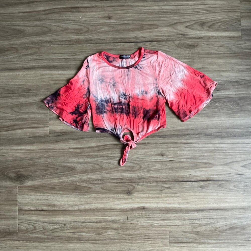 Fashion Nova Tie Dye Crop Top - Size Small